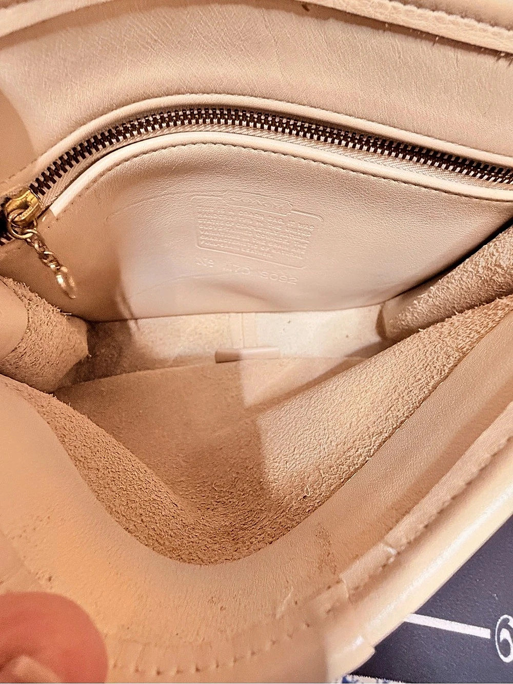 Coach Leather Crossbody Bag in Beige - Picture 10 of 11